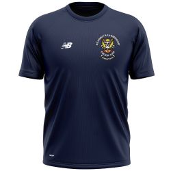 Kilndown and Lamberhurst Cricket Club New Balance Training Shirt Navy  Jnr
