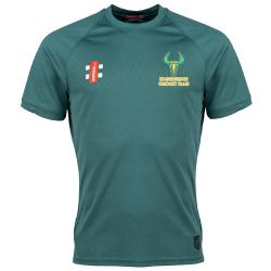 Bassingham CC GN Green Matrix TShirt  Snr