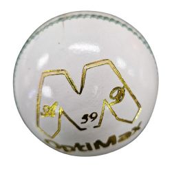 Optimax Match Special Cricket Ball - White