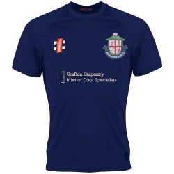 Burbage & Stoke Golding CC GN Navy Matrix SS Tee  Jnr