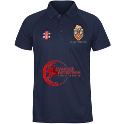 Clacton CC GN Navy Matrix Polo Shirt  Jnr