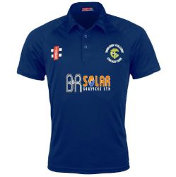 Thoresby Colliery CC GN Navy Matrix Polo Shirt  Snr