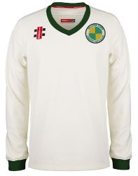 Selston CC GN Pro Performance Green L/S Trim Sweater Jnr