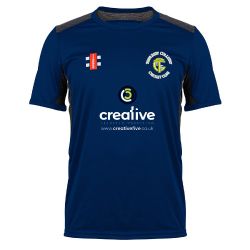 Thoresby Colliery CC GN Navy Pro Performance T-Shirt Jnr