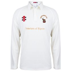 Rainton CC GN Matrix Cricket Shirt L/S Snr