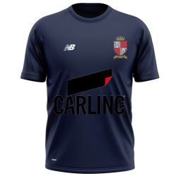 Elvaston Cricket Club New Balance Training Shirt Navy Snr (Carling)