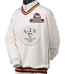 Ewhurst CC GM Teknik Sweater Maroon/Gold/Maroon Jnr