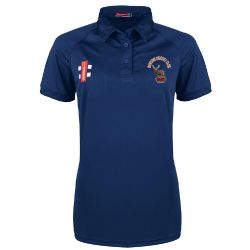 Rainton CC GN Navy Matrix Polo Shirt - Womens