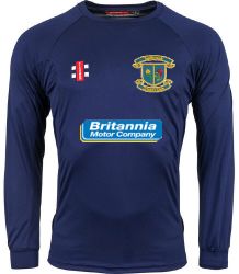 Sudbrook Institute Cricket Club GN Navy Matrix LS Tee  Jnr