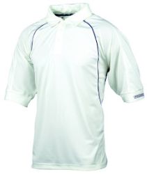 ProStar Solar Short Sleeve Cricket Shirt Navy  Snr