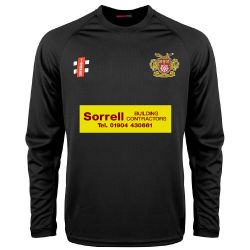 Osbaldwick CC GN Black Matrix LS Tee  Jnr