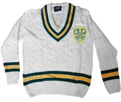 Bawtry with Everton CC GM Cable Knit Sweater Green/Gold/Green  Snr