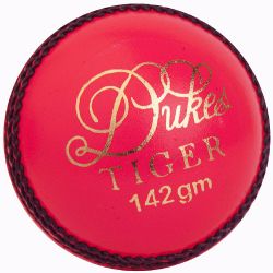 Dukes Junior Tiger Cricket Ball  Pink