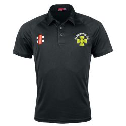 Alfreton CC GN Black Matrix Polo Shirt  Snr