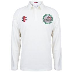 Marchwiel and Wrexham  CC GN Matrix Cricket Shirt L/S Snr