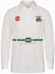 Springview CC GN Matrix Cricket Shirt L/S Snr