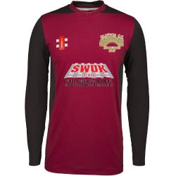 Clifton CC GN T20 L/S Cricket Shirt Maroon Snr