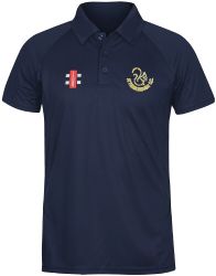 Attenborough Cricket Club GN Navy Matrix Polo Shirt  Jnr
