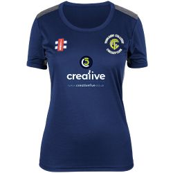 Thoresby Colliery CC Pro Performance Navy T-Shirt S/S Womens