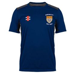 Burton (Derbyshire) CC GN Navy Pro Performance T-Shirt Snr