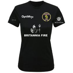 Blidworth CC Optimax Tri Dri Tee Black Ladies - Centenary