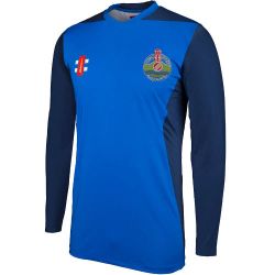 Linton Village CC GN T20 Cricket Shirt LS Navy  Jnr