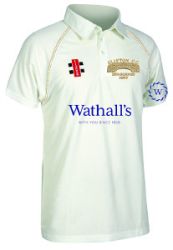 Clifton CC GN Matrix Plain Cricket Shirt S/S Snr