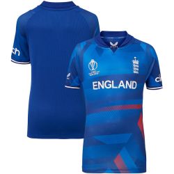 2023 England Castore World Cup Cricket Shirt Junior