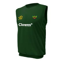 Duffield Cricket Club Masuri Green Clowes Cricket Slipover  Snr