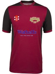 Clifton CC GN T20 S/S Cricket Shirt Maroon  Snr