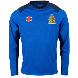 Ilford Catholic CC GN Pro Performance T20 Cricket Shirt LS Navy Snr