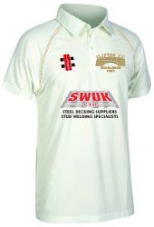 Clifton CC GN Matrix Plain Cricket Shirt S/S Jnr