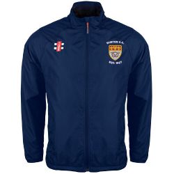 Burton (Derbyshire) CC GN Navy Velocity Rain Jacket  Snr
