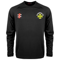 Alfreton CC GN Black Matrix L/S Tee  Jnr