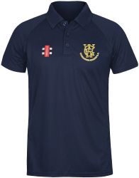 Woodhouse Grange CC GN Navy Matrix Polo Shirt  Jnr