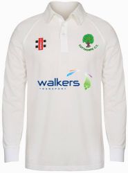 Cutthorpe CC GN Matrix Cricket Shirt L/S Snr for Junior Players