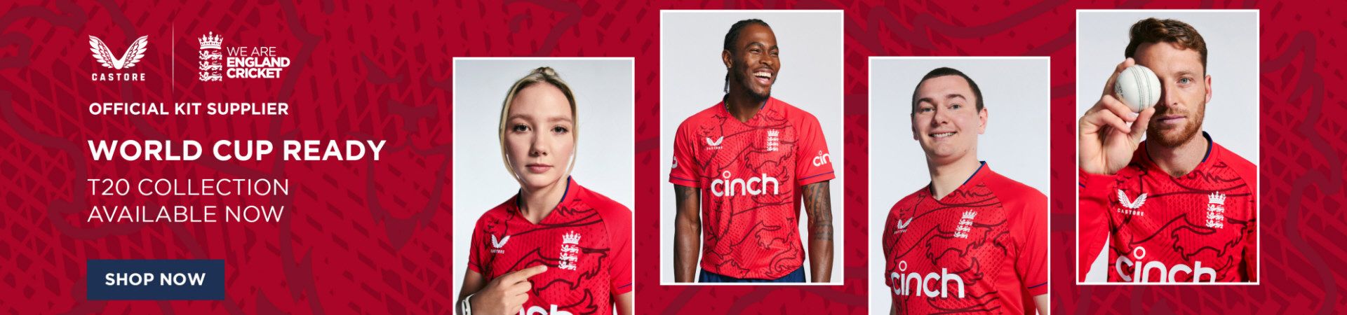 Click here to shop the new 2022 Castore England range.